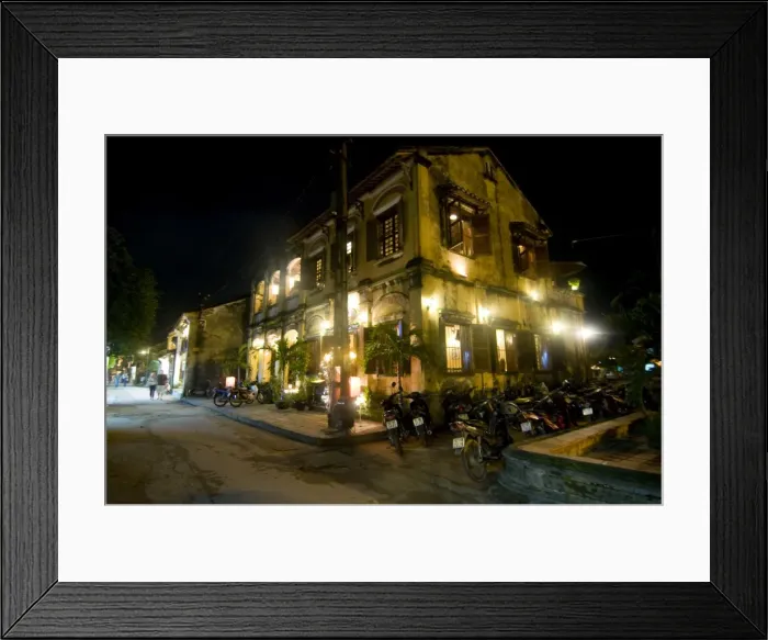 Framed Print : Night shot of colonial houses, Hoi An, Vietnam, Indochina, Southeast Asia, Asoa Framed Print : Night shot of colonial houses, Hoi An, Vietnam, Indochina, Southeast Asia, Asoa