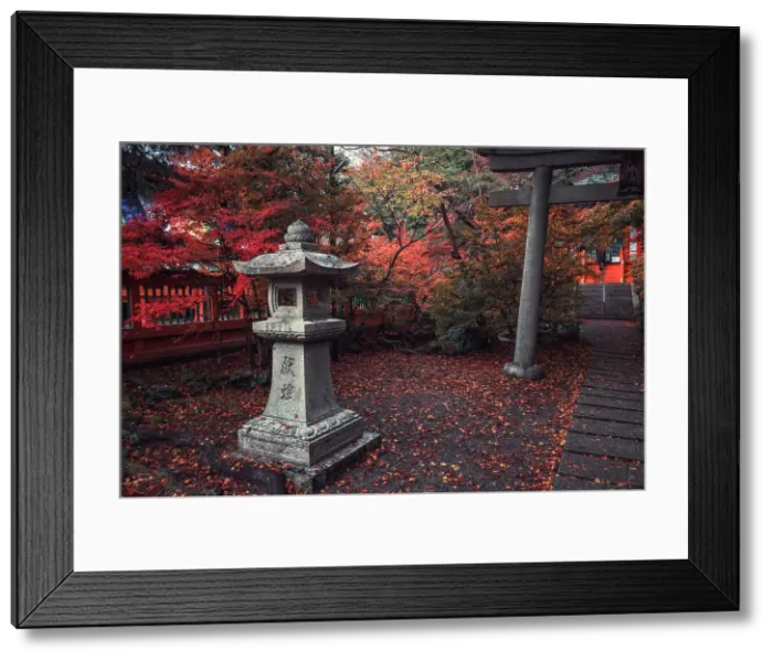 Framed Print : A shrine in Bishamon-do Buddhist temple with autumn colors, Kyoto, Honshu, Japan, Asia Framed Print : A shrine in Bishamon-do Buddhist temple with autumn colors, Kyoto, Honshu, Japan, Asia