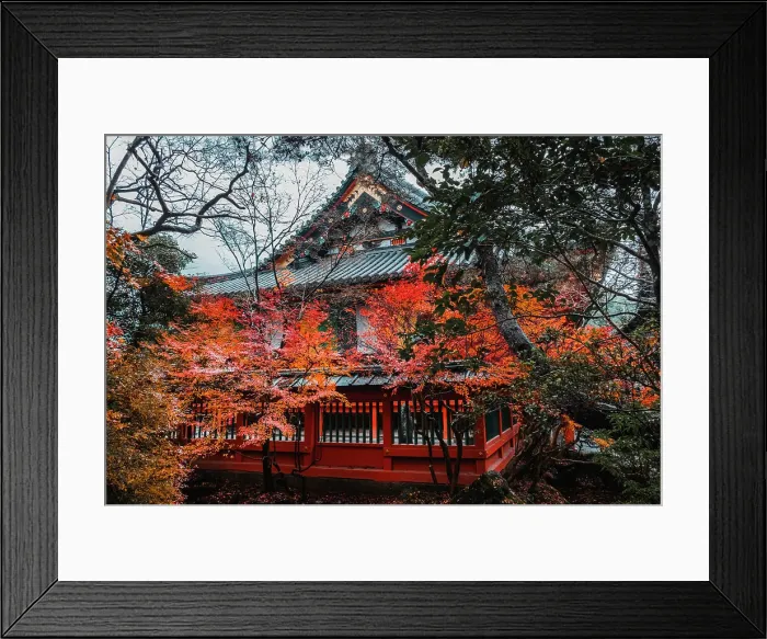 Framed Print : Bishamon-do Buddhist temple with autumn colors, Kyoto, Honshu, Japan, Asia Framed Print : Bishamon-do Buddhist temple with autumn colors, Kyoto, Honshu, Japan, Asia