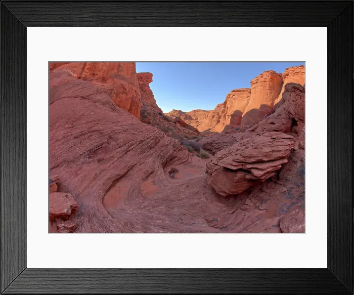 Framed Print : View from below the cliffs of the spur canyon just north of the main overlook of Horseshoe Bend, Arizona, United States of America, North America Framed Print : View from below the cliffs of the spur canyon just north of the main overlook of Horseshoe Bend, Arizona, United States of America, North America