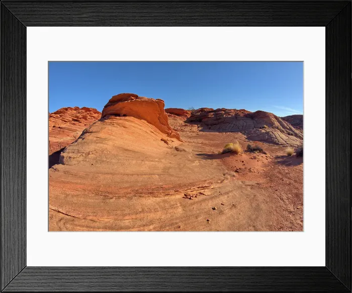 Framed Print : The swirls and blocky texture of fossilized sand dunes in the badlands of Horseshoe Bend, Arizona, United States of America, North America Framed Print : The swirls and blocky texture of fossilized sand dunes in the badlands of Horseshoe Bend, Arizona, United States of America, North America