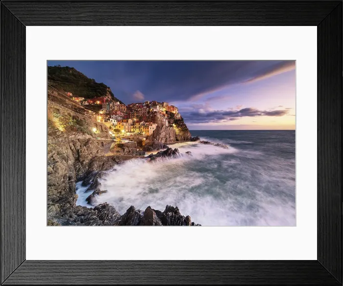 Framed Print : Magical light envelops the famous village of Manarola during an autumn sunset, Manarola, Cinque Terre National Park, UNESCO World Heritage Site, La Spezia, Liguria, Italy, Europe Framed Print : Magical light envelops the famous village of Manarola during an autumn sunset, Manarola, Cinque Terre National Park, UNESCO World Heritage Site, La Spezia, Liguria, Italy, Europe
