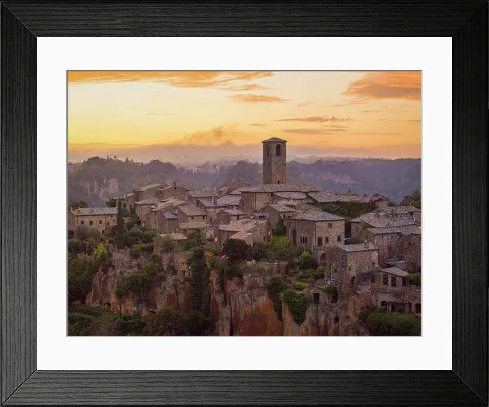 Framed Print : The beautiful village of Civita di Bagnoregio during an autumn sunset, Civita di Bagnoregio, Viterbo, Lazio, Italy, Europe Framed Print : The beautiful village of Civita di Bagnoregio during an autumn sunset, Civita di Bagnoregio, Viterbo, Lazio, Italy, Europe