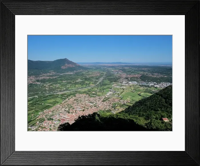 Framed Print : View of the City of Turin from the Sacra di San Michele (Saint Michael's Abbey), on Mount Pirchiriano, on south side of the Val di Susa, municipality of Sant'Ambrogio di Torino, Metropolitan City of Turin, Piedmont, Italy, Europe Framed Print : View of the City of Turin from the Sacra di San Michele (Saint Michael's Abbey), on Mount Pirchiriano, on south side of the Val di Susa, municipality of Sant'Ambrogio di Torino, Metropolitan City of Turin, Piedmont, Italy, Europe