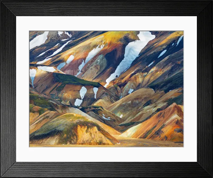 Framed Print : Aerial view by drone of awesome mountain in Landmannalaugar area, Iceland, Polar Regions Framed Print : Aerial view by drone of awesome mountain in Landmannalaugar area, Iceland, Polar Regions