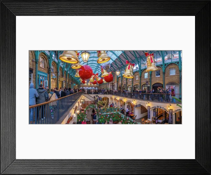 Framed Print : View of Christmas decorations in the Apple Market, Covent Garden, London, England, United Kingdom, Europe Framed Print : View of Christmas decorations in the Apple Market, Covent Garden, London, England, United Kingdom, Europe
