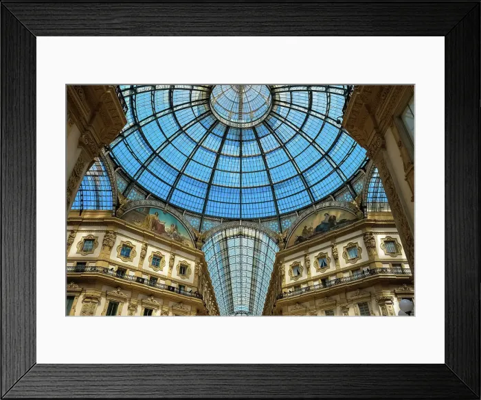 Framed Print : Architectural detail of the Galleria Vittorio Emanuele II, Italy's oldest shopping gallery, Piazza del Duomo, Milan, Lombardy, Italy, Europe Framed Print : Architectural detail of the Galleria Vittorio Emanuele II, Italy's oldest shopping gallery, Piazza del Duomo, Milan, Lombardy, Italy, Europe
