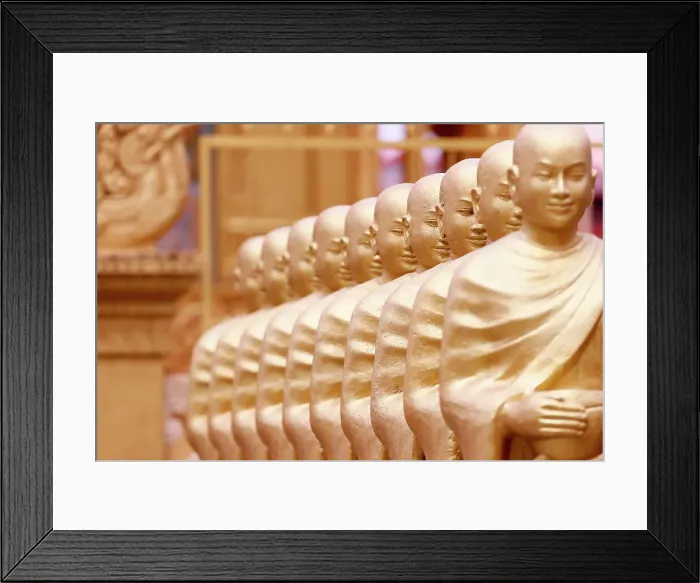 Framed Print : Statues showing Sangha with offering bowls (Alms for Buddhists monks), Mongkol Serei Kien Khleang Pagoda, Phnom Penh, Cambodia, Indochina, Southeast Asia, Asia Framed Print : Statues showing Sangha with offering bowls (Alms for Buddhists monks), Mongkol Serei Kien Khleang Pagoda, Phnom Penh, Cambodia, Indochina, Southeast Asia, Asia