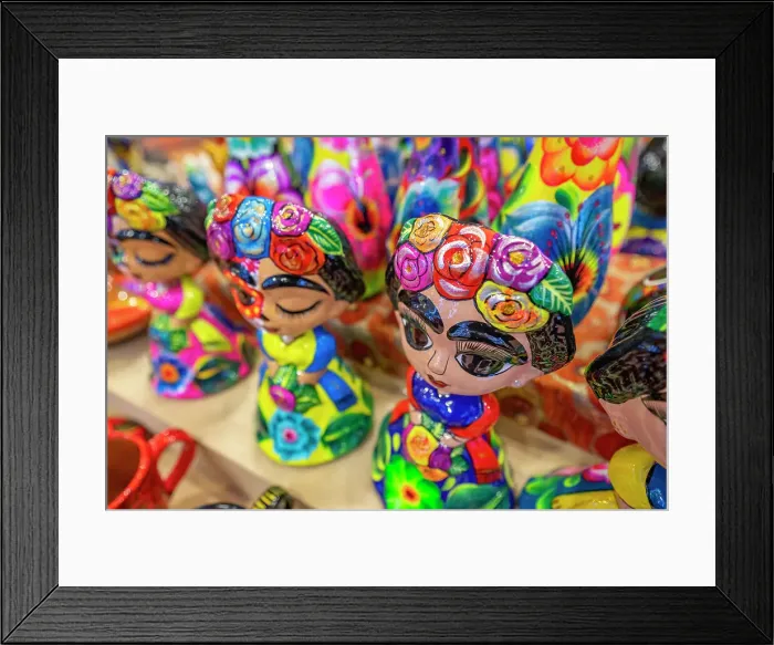 Framed Print : View of colourful pottery souvenirs, Hotel Zone, Cancun, Caribbean Coast, Yucatan Peninsula, Mexico, North America Framed Print : View of colourful pottery souvenirs, Hotel Zone, Cancun, Caribbean Coast, Yucatan Peninsula, Mexico, North America