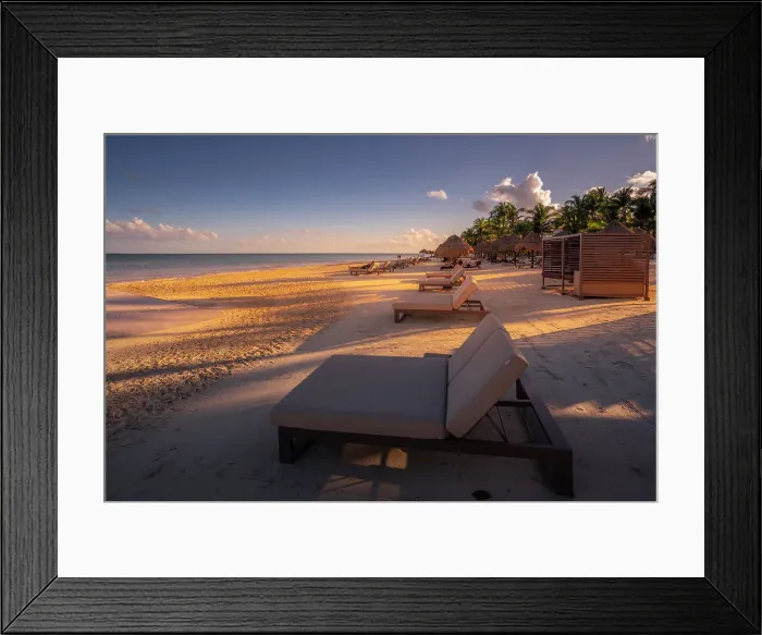 Framed Print : View of golden beach near Puerto Morelos, Caribbean Coast, Yucatan Peninsula, Mexico, North America Framed Print : View of golden beach near Puerto Morelos, Caribbean Coast, Yucatan Peninsula, Mexico, North America