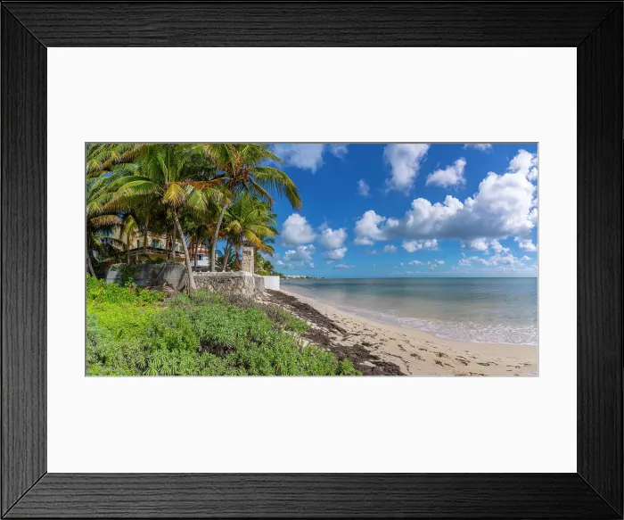 Framed Print : View of beach near Puerto Morelos, Caribbean Coast, Yucatan Peninsula, Mexico, North America Framed Print : View of beach near Puerto Morelos, Caribbean Coast, Yucatan Peninsula, Mexico, North America
