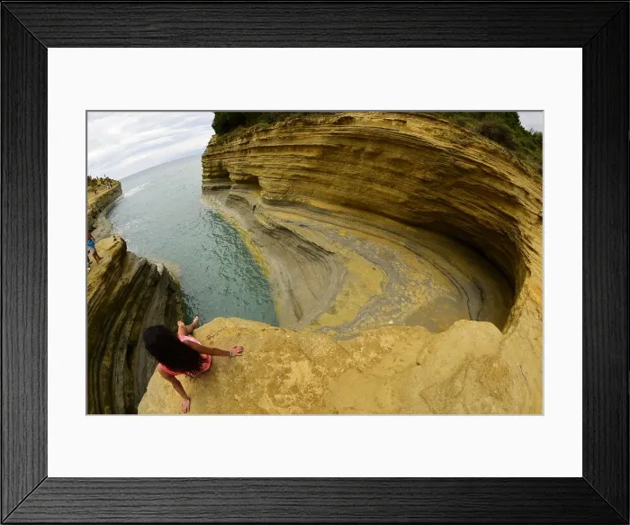 Framed Print : Famous Channel of Love (Canal D'Amour) in Sidari, Corfu, Greek Islands, Greece, Europe Framed Print : Famous Channel of Love (Canal D'Amour) in Sidari, Corfu, Greek Islands, Greece, Europe