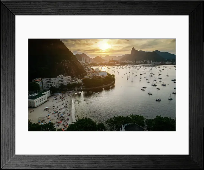 Framed Print : View of Praia da Urca with surrounding Botafogo Bay, UNESCO World Heritage Site, between the Mountain and the Sea, inscribed on the World Heritage List in 2012, Rio de Janeiro, Brazil, South America Framed Print : View of Praia da Urca with surrounding Botafogo Bay, UNESCO World Heritage Site, between the Mountain and the Sea, inscribed on the World Heritage List in 2012, Rio de Janeiro, Brazil, South America