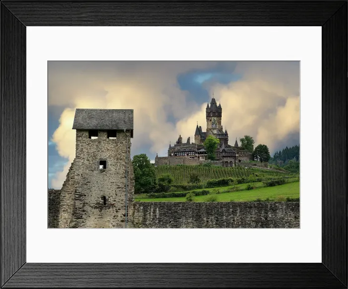 Framed Print : Former Imperial Castle overlooking the city of Cochem, Rhineland Palatinate, Germany, Europe Framed Print : Former Imperial Castle overlooking the city of Cochem, Rhineland Palatinate, Germany, Europe