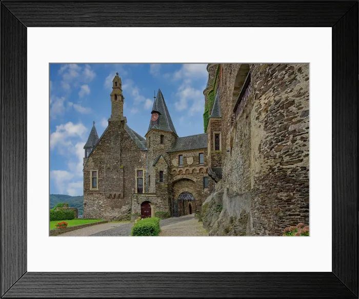 Framed Print : Entrance, Former Imperial Castle, Cochem, Rhineland Palatinate, Germany, Europe Framed Print : Entrance, Former Imperial Castle, Cochem, Rhineland Palatinate, Germany, Europe