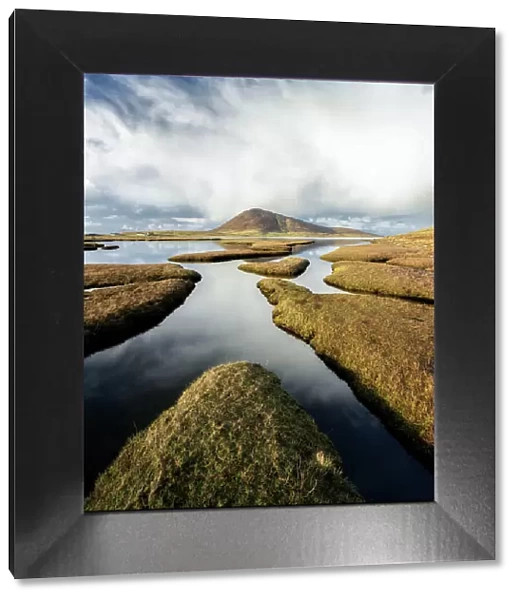 Salt marshes at Northton, Isle of Harris, Outer Hebrides, Scotland, UK, Europe