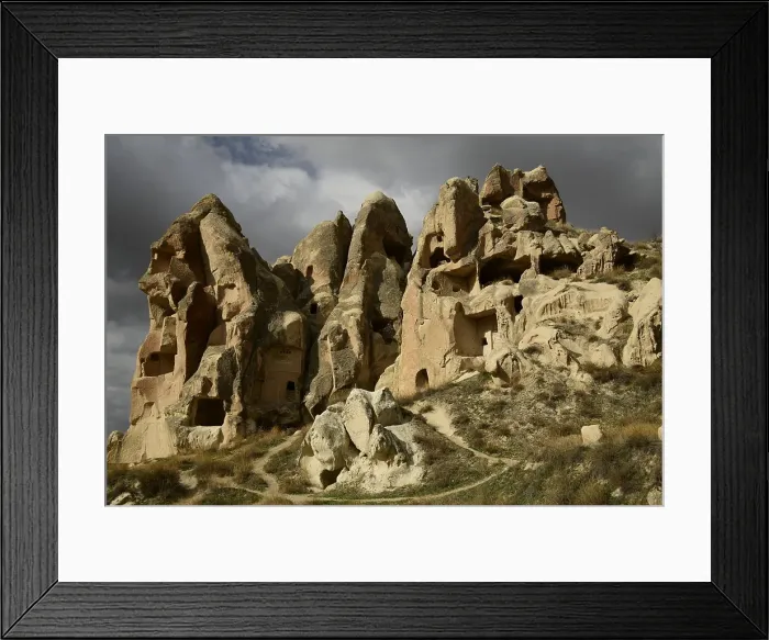 Framed Print : Rock formations and cave houses in Goreme, Cappadocia, Anatolia, Turkey, Asia Minor, Asia Framed Print : Rock formations and cave houses in Goreme, Cappadocia, Anatolia, Turkey, Asia Minor, Asia