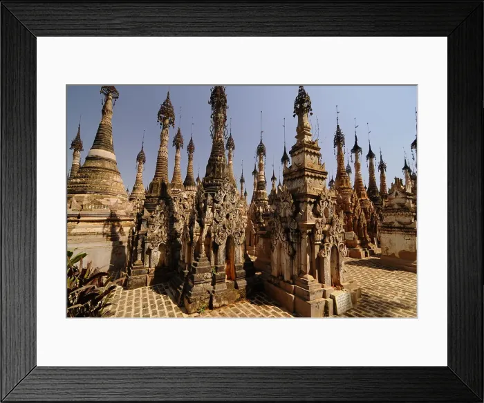 Framed Print : The pagodas of Kakku, Shan State, Myanmar, Asia Framed Print : The pagodas of Kakku, Shan State, Myanmar, Asia