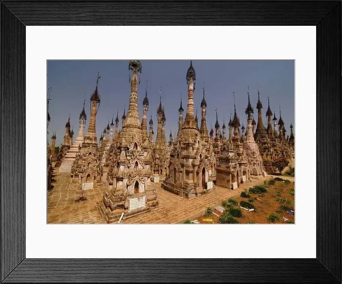 Framed Print : The pagodas of Kakku, Shan State, Myanmar, Asia Framed Print : The pagodas of Kakku, Shan State, Myanmar, Asia