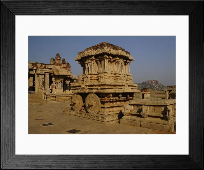 Framed Print : Stone Chariot at Vitthala Temple, Hampi, UNESCO World Heritage Site, Karnataka, India, Asia Framed Print : Stone Chariot at Vitthala Temple, Hampi, UNESCO World Heritage Site, Karnataka, India, Asia
