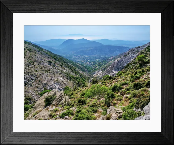 Framed Print : Landscape seen from the slope of Mount Zas (Zeus), Naxos Island, Cyclades, Greek Islands, Greece, Europe Framed Print : Landscape seen from the slope of Mount Zas (Zeus), Naxos Island, Cyclades, Greek Islands, Greece, Europe