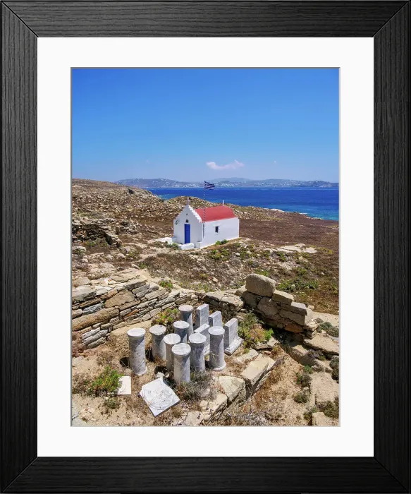 Framed Print : Chapel at Stadium Quarter, Delos Archaeological Site, UNESCO World Heritage Site, Delos Island, Cyclades, Greek Islands, Greece, Europe Framed Print : Chapel at Stadium Quarter, Delos Archaeological Site, UNESCO World Heritage Site, Delos Island, Cyclades, Greek Islands, Greece, Europe