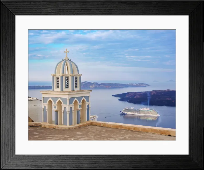 Framed Print : Catholic Church of Saint Mark the Evangelist, Fira, Santorini (Thira) Island, Cyclades, Greek Islands, Greece, Europe Framed Print : Catholic Church of Saint Mark the Evangelist, Fira, Santorini (Thira) Island, Cyclades, Greek Islands, Greece, Europe