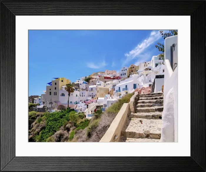 Framed Print : Oia Village, Santorini (Thira) Island, Cyclades, Greek Islands, Greece, Europe Framed Print : Oia Village, Santorini (Thira) Island, Cyclades, Greek Islands, Greece, Europe