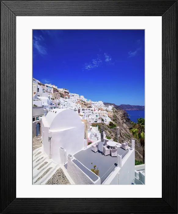 Framed Print : Oia Village, Santorini (Thira) Island, Cyclades, Greek Islands, Greece, Europe Framed Print : Oia Village, Santorini (Thira) Island, Cyclades, Greek Islands, Greece, Europe