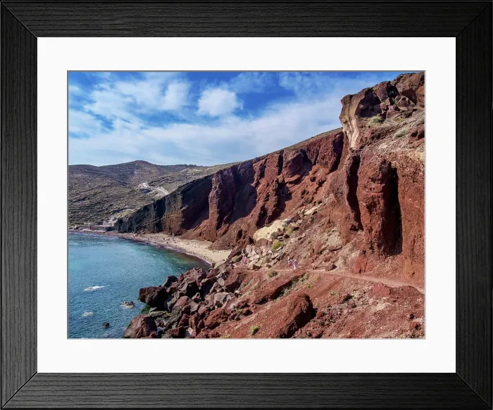 Framed Print : The Red Beach, Santorini (Thira) Island, Cyclades, Greek Islands, Greece, Europe Framed Print : The Red Beach, Santorini (Thira) Island, Cyclades, Greek Islands, Greece, Europe