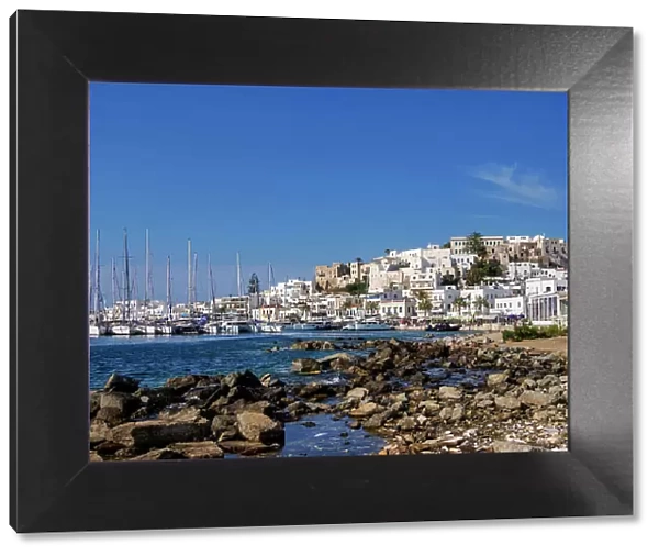 Chora Waterfront, Naxos City, Naxos Island, Cyclades, Greek Islands, Greece, Europe