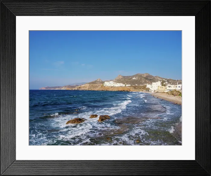 Framed Print : Grotta Beach, Chora, Naxos City, Naxos Island, Cyclades, Greek Islands, Greece, Europe Framed Print : Grotta Beach, Chora, Naxos City, Naxos Island, Cyclades, Greek Islands, Greece, Europe