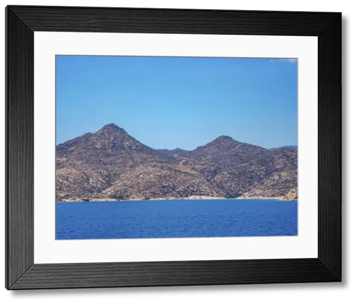 Framed Print : Coast of Ios Island, Cyclades, Greek Islands, Greece, Europe Framed Print : Coast of Ios Island, Cyclades, Greek Islands, Greece, Europe