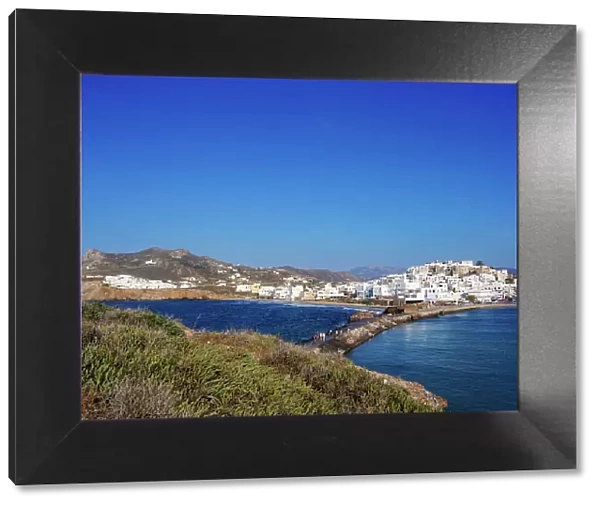 Cityscape of Chora, Naxos City, Naxos Island, Cyclades, Greek Islands, Greece, Europe