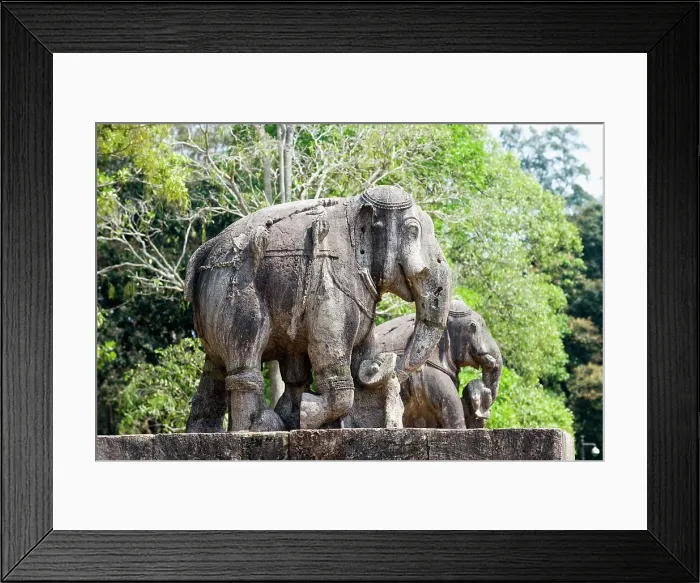 Framed Print : Stone statues of elephants among ruins in the grounds of the mid 13th century Sun Temple, dedicated to Surya, the Hindu Sun God, constructed as a twelve-wheeled chariot drawn by seven horses, UNESCO World Heritage Site, Konarak, Puri District Framed Print : Stone statues of elephants among ruins in the grounds of the mid 13th century Sun Temple, dedicated to Surya, the Hindu Sun God, constructed as a twelve-wheeled chariot drawn by seven horses, UNESCO World Heritage Site, Konarak, Puri District