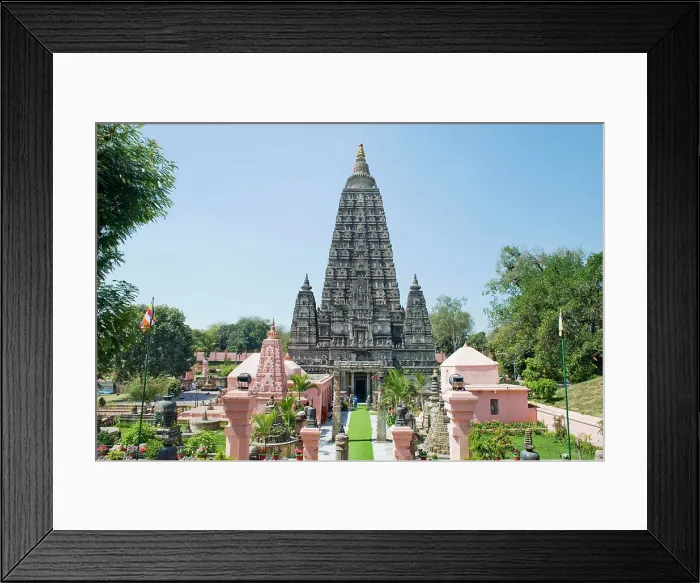 Framed Print : The grounds surrounding the Buddhist Mahabodhi Mahabihara Temple originally erected around 260 BCE where Gautama Buddha attained enlightenment and formulated his teachings, Bodh Gaya, UNESCO World Heritage Site, Bihar, India, Asia Framed Print : The grounds surrounding the Buddhist Mahabodhi Mahabihara Temple originally erected around 260 BCE where Gautama Buddha attained enlightenment and formulated his teachings, Bodh Gaya, UNESCO World Heritage Site, Bihar, India, Asia