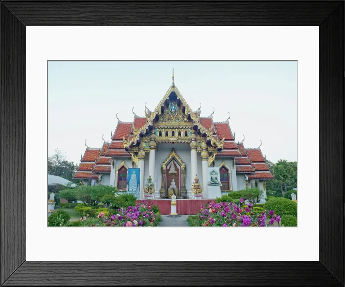 Framed Print : The rear entrance to the Thai Buddhist Watthai Temple, Bodh Gaya, Bihar, India, Asia Framed Print : The rear entrance to the Thai Buddhist Watthai Temple, Bodh Gaya, Bihar, India, Asia