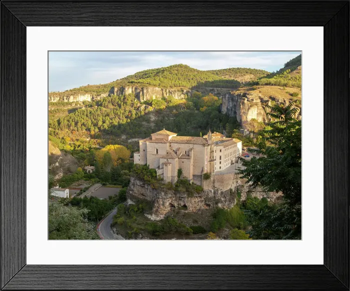 Framed Print : Parador de Cuenca, Saint Paul monastery church building, Rio Huecar river gorge, Cuenca, Castille La Mancha, Spain, Europe Framed Print : Parador de Cuenca, Saint Paul monastery church building, Rio Huecar river gorge, Cuenca, Castille La Mancha, Spain, Europe