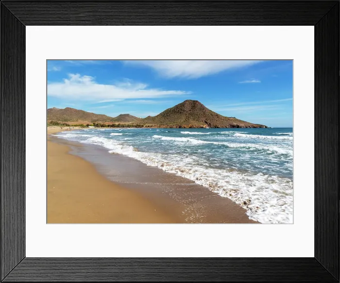 Framed Print : Playa de los Genoveses sandy beach, Cabo de Gata Natural Park, Nijar, Almeria, Spain, Europe Framed Print : Playa de los Genoveses sandy beach, Cabo de Gata Natural Park, Nijar, Almeria, Spain, Europe