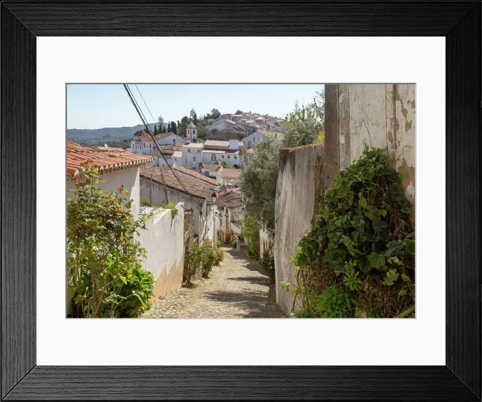 Framed Print : Cobbled street in Judiara the former Jewish part of Castelo de Vide, Alto Alentejo, Portugal, Europe Framed Print : Cobbled street in Judiara the former Jewish part of Castelo de Vide, Alto Alentejo, Portugal, Europe