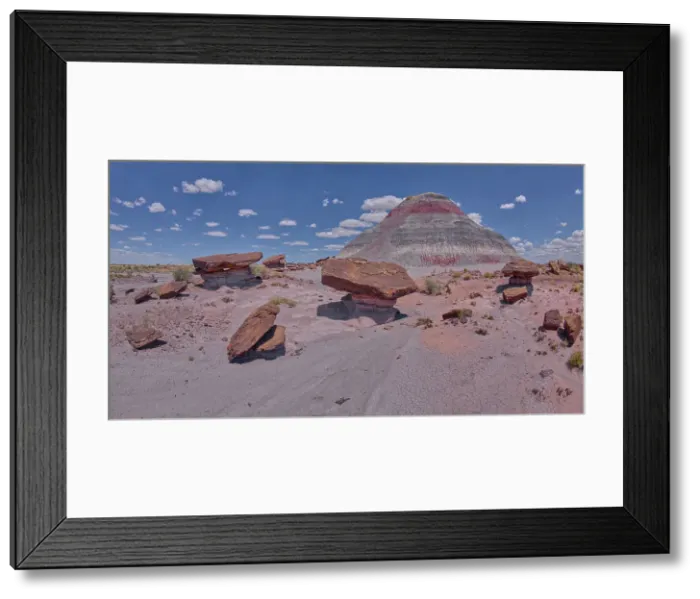 Framed Print : The south Haystack Hill in Petrified Forest National Park, Arizona, United States of America, North America Framed Print : The south Haystack Hill in Petrified Forest National Park, Arizona, United States of America, North America