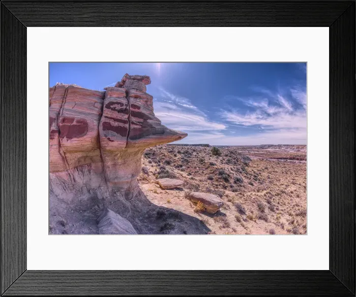 Framed Print : A cliff overhang shaped like the head of a Duck west of Hamilili Point on the south end of Petrified Forest National Park, Arizona, United States of America, North America Framed Print : A cliff overhang shaped like the head of a Duck west of Hamilili Point on the south end of Petrified Forest National Park, Arizona, United States of America, North America