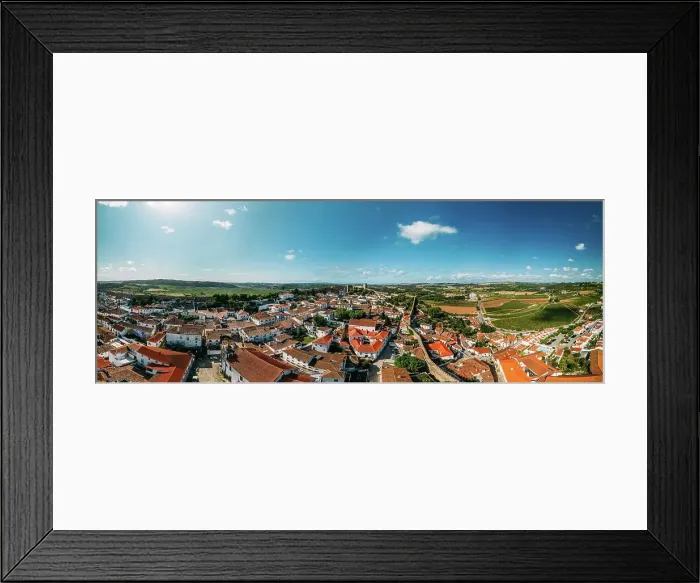 Framed Print : Aerial drone panoramic view of Obidos, a town in the Oeste region, historical province of Estremadura and Leiria district, Portugal, Europe Framed Print : Aerial drone panoramic view of Obidos, a town in the Oeste region, historical province of Estremadura and Leiria district, Portugal, Europe
