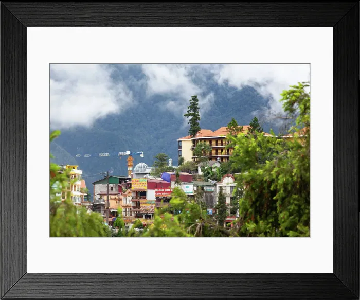 Framed Print : Sa Pa town, the high mountains, Sapa, Lao Cai province, Vietnam, Indochina, Southeast Asia, Asia Framed Print : Sa Pa town, the high mountains, Sapa, Lao Cai province, Vietnam, Indochina, Southeast Asia, Asia