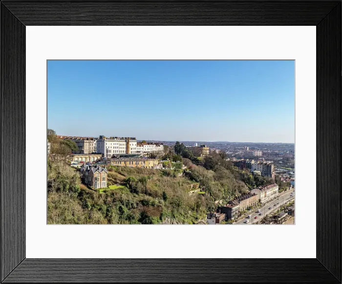 Framed Print : Breathtaking cityscape with historic buildings on a sunny day, clear blue sky, and lush greenery, Bristol, England, United Kingdom, Europe Framed Print : Breathtaking cityscape with historic buildings on a sunny day, clear blue sky, and lush greenery, Bristol, England, United Kingdom, Europe