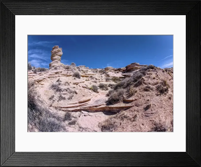 Framed Print : A dry waterfall on the west side of Hamilili Point, Hamilili being a Zuni word for petrified wood, next to a hoodoo on the south end of Petrified Forest National Park, Arizona, United States of America, North America Framed Print : A dry waterfall on the west side of Hamilili Point, Hamilili being a Zuni word for petrified wood, next to a hoodoo on the south end of Petrified Forest National Park, Arizona, United States of America, North America