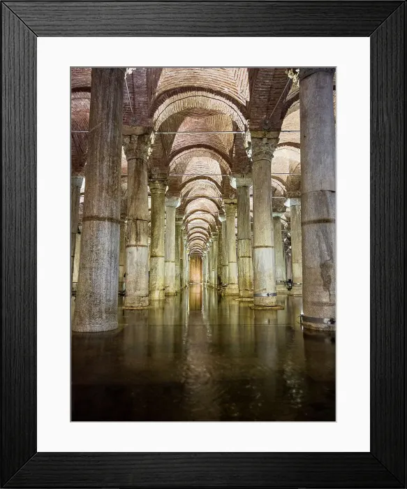 Framed Print : Basilica Cistern columns, Istanbul, Turkey, Europe Framed Print : Basilica Cistern columns, Istanbul, Turkey, Europe