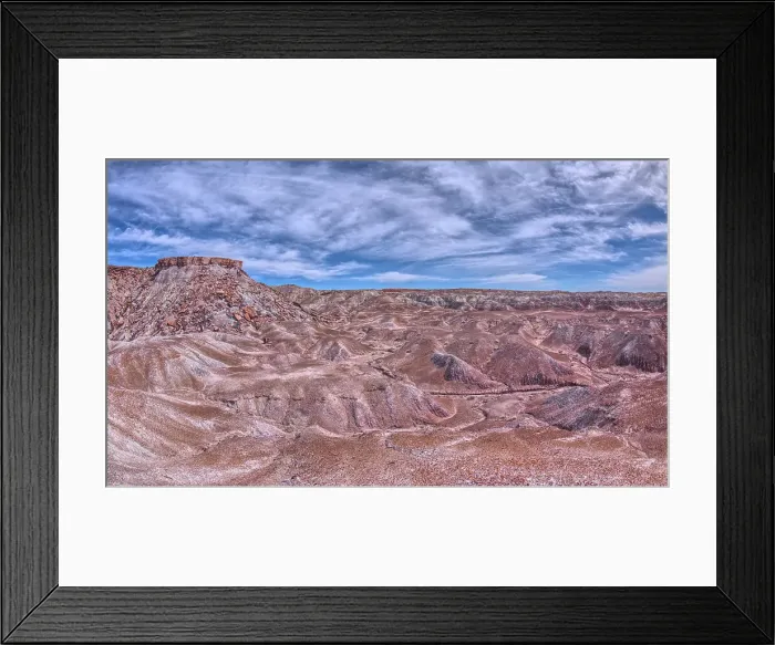 Framed Print : Purple hills of volcanic bentonite near Hamilili Point on the south end of Petrified Forest National Park, Arizona, United States of America, North America Framed Print : Purple hills of volcanic bentonite near Hamilili Point on the south end of Petrified Forest National Park, Arizona, United States of America, North America