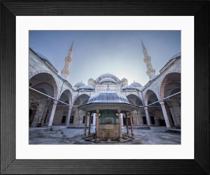 Framed Print : Inner cloister of Shehzade (Sehzade) Camii Mosque, Istanbul, Turkey, Europe Framed Print : Inner cloister of Shehzade (Sehzade) Camii Mosque, Istanbul, Turkey, Europe