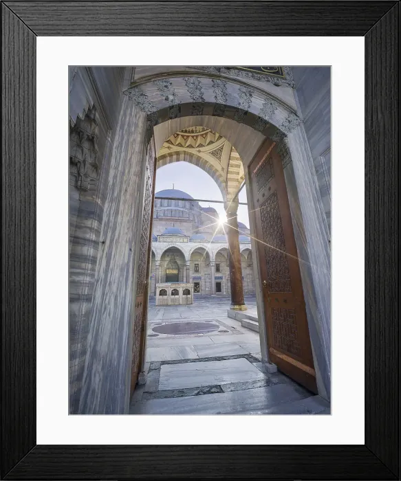 Framed Print : Suleymaniye Camii Mosque main gate, UNESCO World Heritage Site, Istanbul, Turkey, Europe Framed Print : Suleymaniye Camii Mosque main gate, UNESCO World Heritage Site, Istanbul, Turkey, Europe